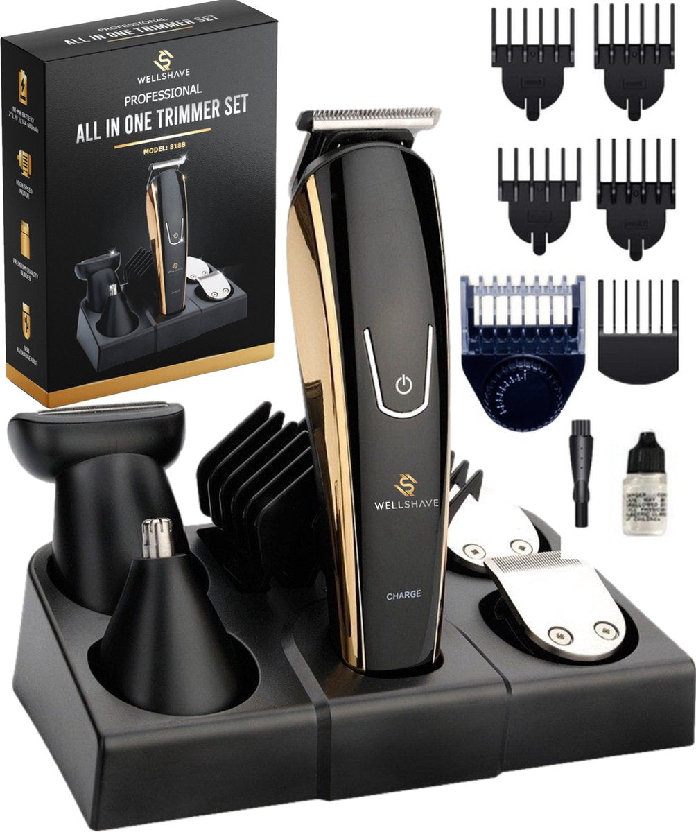 Wellshave 5 in 1 Baardtrimmer Mannen Pro - Trimmer Baard en Lichaam - afbeelding 1