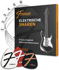 Finesse Gitaarsnaren Elektrische Gitaar - met Plectrums - .009 tot 0.42 - Gitaar Snaren - afbeelding 1