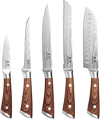 Shinkami® - 5-delige Japanse Messenset met Slijpsteen - Samurai-stijl - afbeelding 1