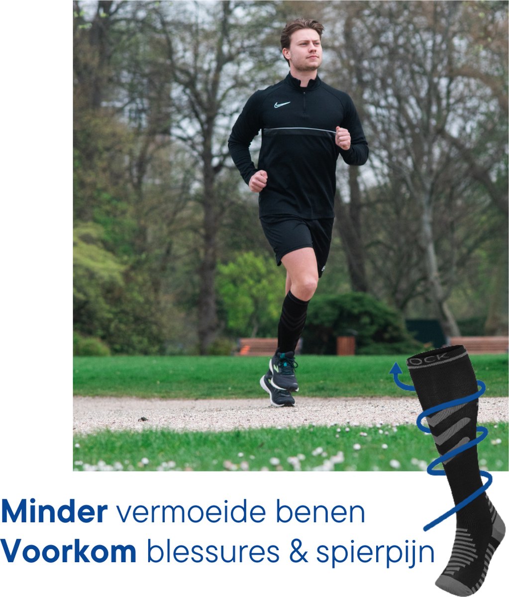 Resock Originals Compressiesokken - Premium Compressiekousen - Compressie Sokken Tegen Zwellingen en Vermoeidheid - afbeelding 4