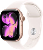 Apple Watch 11 - Wifi - 42mm - Rose Goudkleurig Aluminium Case with Light Blush Sport Band - S/M - afbeelding 3