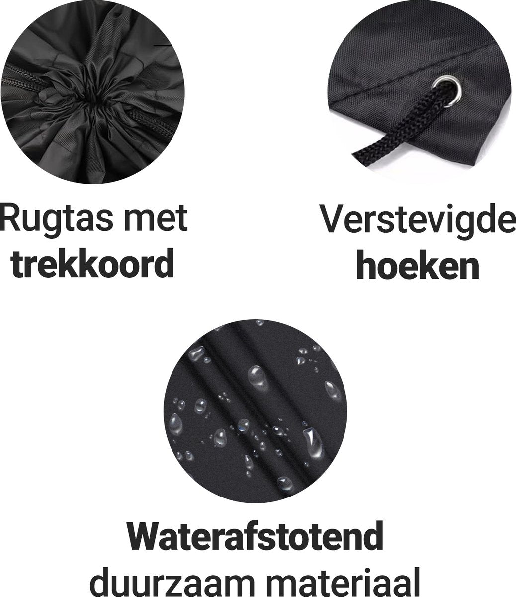 Ecorare - Gymtas Zwart - Waterafstotend - Hoge kwaliteit - 12 liter rugtas - Rugzak geschikt voor alle leeftijden - afbeelding 3