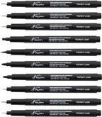 Fineliners Zwart en Brush Pen Set - Pennen, Tekeningen en Schetsen, Fineliner Set, Tekenpennen, Drawing Set - afbeelding 3