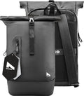 NOHRD Rolltop Laptop Rugzak - 20 tot 40 L - Laptoptas 15.6 Inch - Schooltas - Rugtas met Laptopvak - Dames & Heren - afbeelding 1