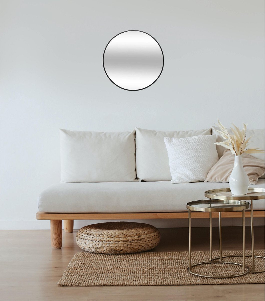 Atmosphera Spiegel/wandspiegel - Dia 38 cm - zwart - afbeelding 2