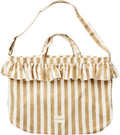 Wildride® Schoudertas met Ruches - Stijlvolle Damestas van Gerecycled Katoen - Shopper - Beige Streep - afbeelding 1