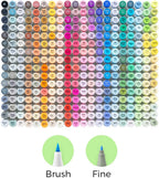 Ohuhu - Honolulu B Brush & Fine - Alcohol Art Markers - 320 kleuren - afbeelding 2