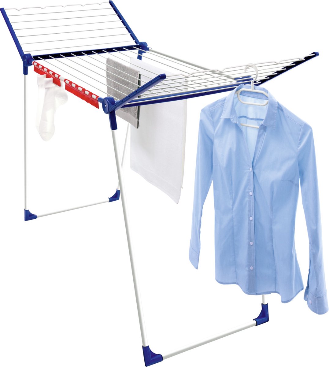 Leifheit droogrek Pegasus 200 Solid - 20 m drooglengte incl. houders voor klein wasgoed - afbeelding 3