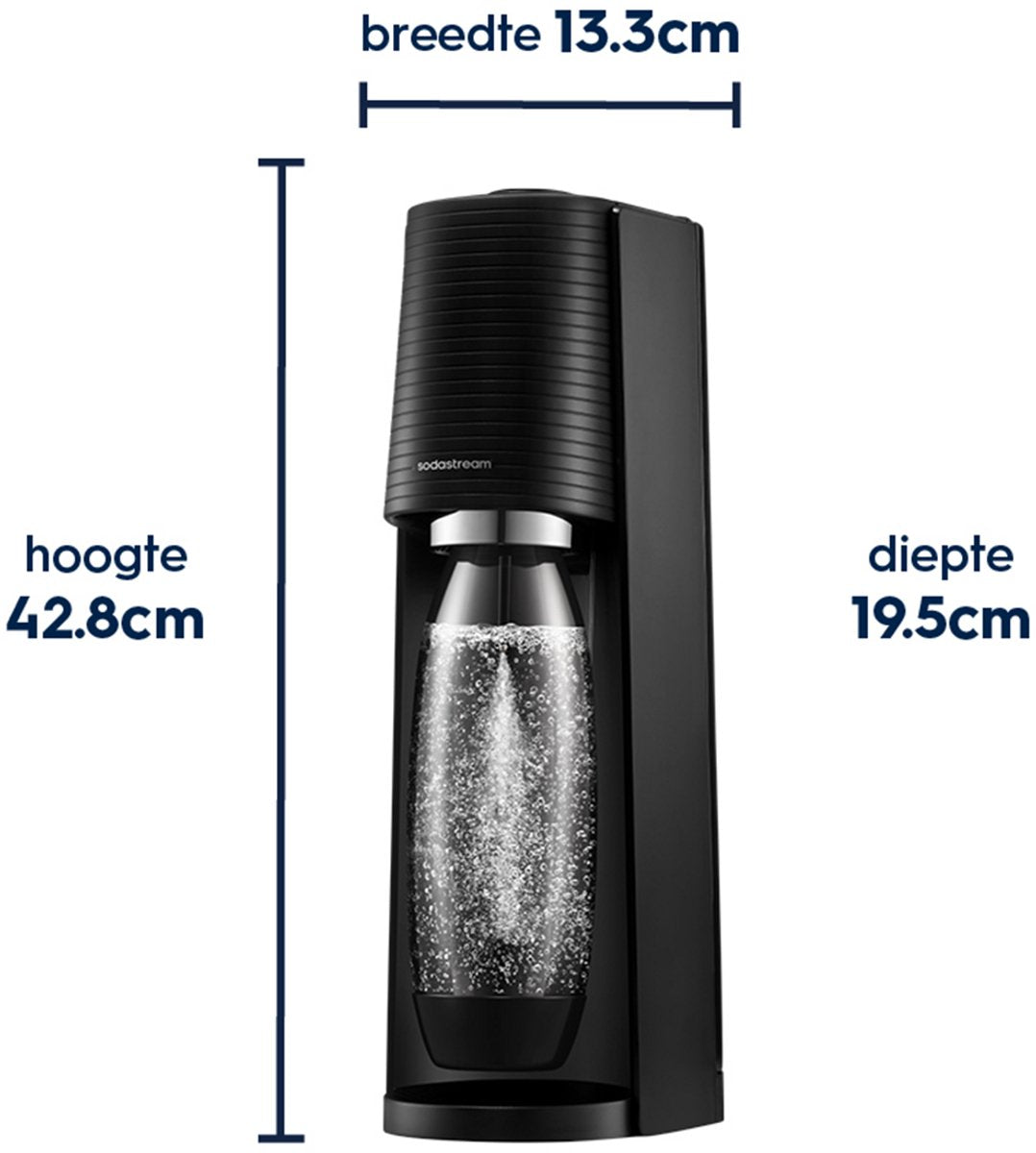 Sodastream Bruiswatermachine Terra Megapack Zwart - afbeelding 3