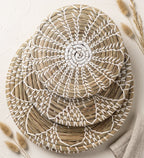 StudioBoho - Set van 3 Gevlochten Zeegras Wandschalen (Ø35, 30, 25cm) - afbeelding 4