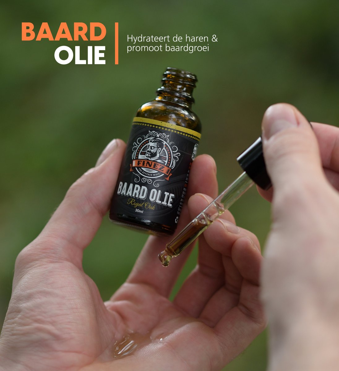 Finez Baardverzorgingsset - Baardolie & Roller - afbeelding 3
