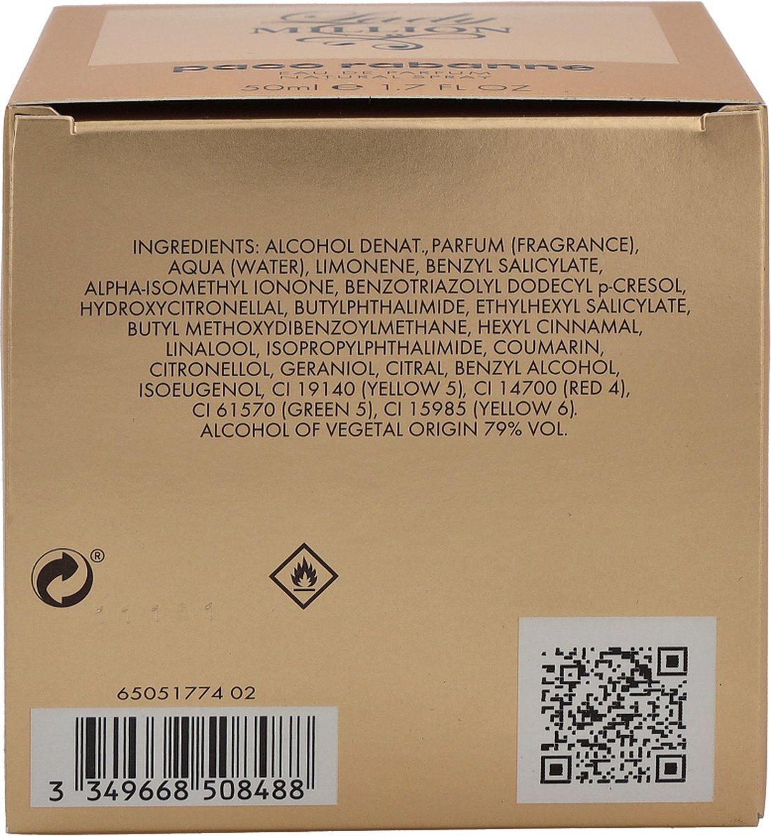 Paco Rabanne Lady Million 50 ml Eau de Parfum - afbeelding 4