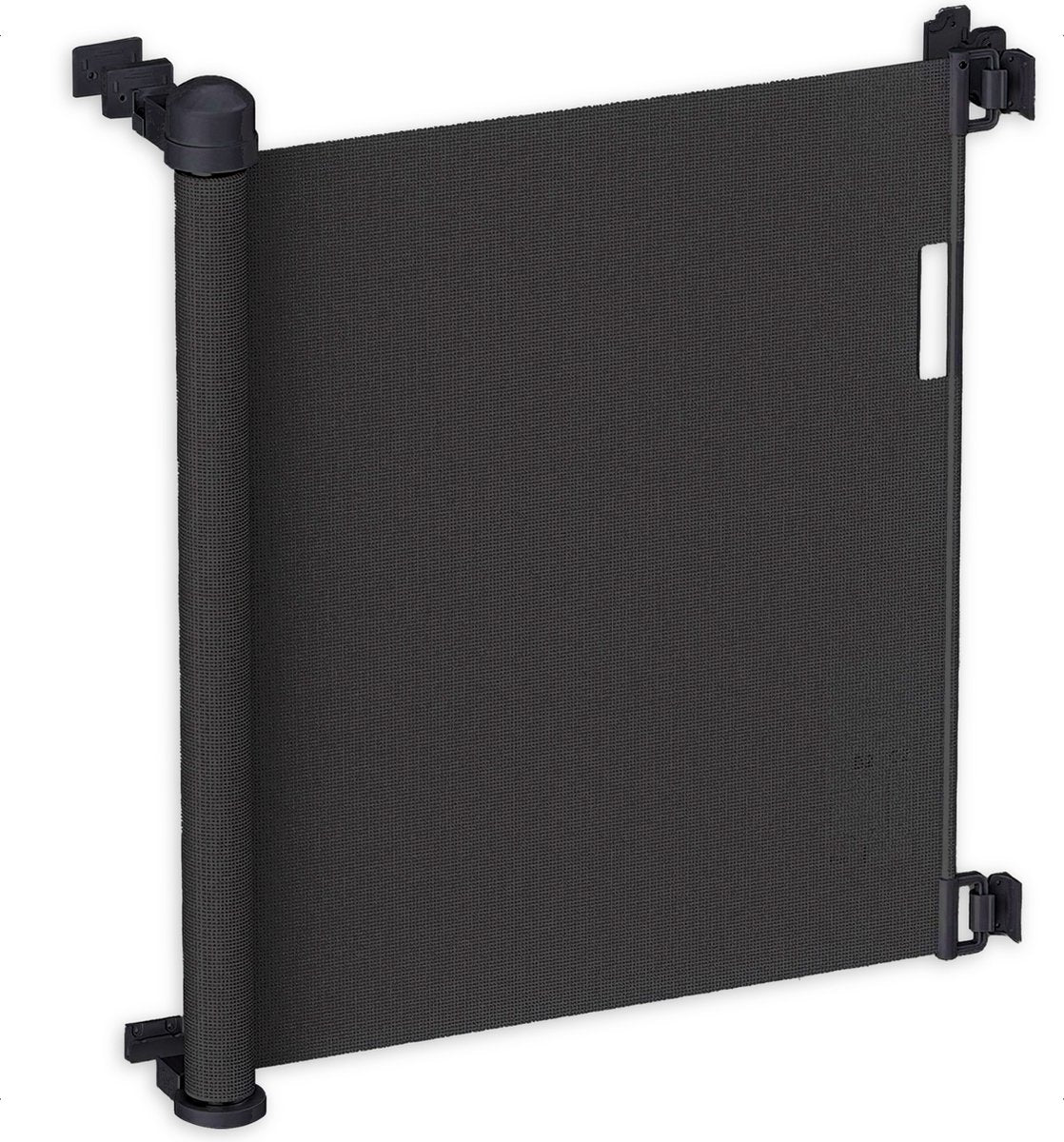 Goliving Oprolbaar Traphekje - Veiligheidshekje - Kinderhekje - Push & Turn - 10 tot 150 cm Breed - Aluminium frame - Mesh - Zwart - afbeelding 1