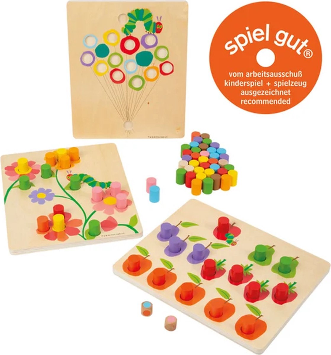 Small Foot - Rupsje Nooitgenoeg Houten Kleurenspel - afbeelding 5