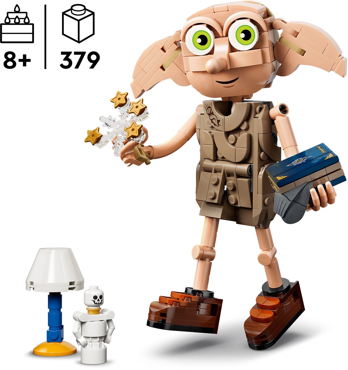 LEGO Harry Potter Dobby de Vrije Elf Bouwbaar Tovenaarswereld - 76469 - afbeelding 4