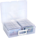 Somstyle Foto & Knutsel Organizer voor 1600 4R Foto's - 38 x 30 CM - Kleurgecodeerde Opbergbox - Opbergdoos met 16 Cassettes - Transparant - afbeelding 1