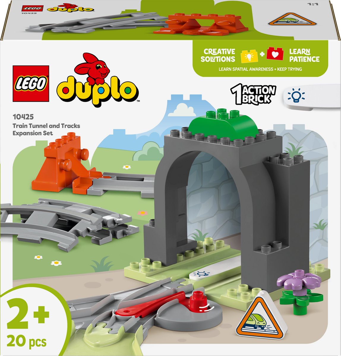 LEGO DUPLO - Stad Treintunnel en rails uitbreidingsset - 10425 - afbeelding 1