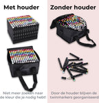 Maca Twinmarkers 168 Stuks - Stiften - Alcohol Markers - Markeerstiften - Met Houder En Opbergtas - afbeelding 4