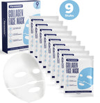 Bio-Collagen Gezichtsmasker 9 Stuks – Korean Beauty Collageen Mask – Hyaluronzuur Masker - afbeelding 1