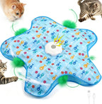 Interactief Kattenspeelgoed - Elektrisch Kattenspeelgoed - Kattenhengel - Verstoppertje Kattenspeeltje - Speelgoed Kat - Kattenspeeltjes Automatisch - Huisdierspeelgoed - Oplaadbaar - Kat Speelhengel met Veren - Kitten Speeltjes - Tegen Verveling - afbeelding 1