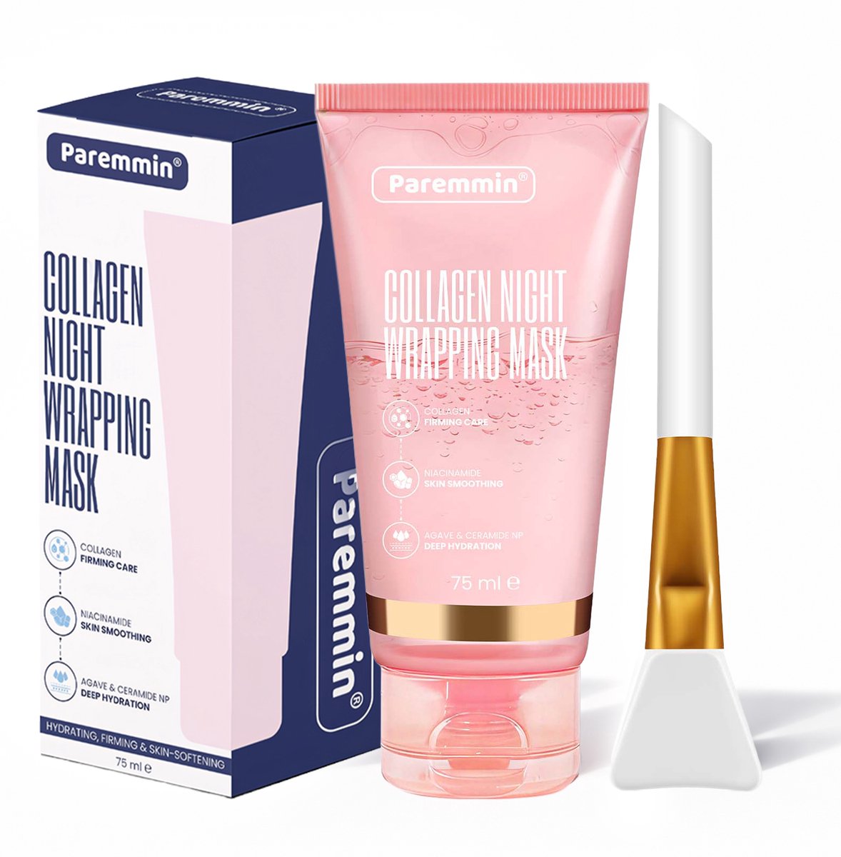 Collageen Wrapping Makser - Bio-Collagen Gezichtsmasker - Korean Beauty Mask – Hyaluronzuur - Night - afbeelding 1