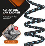 Finesse Gitaarkabel - 300cm - Jack 6.35mm - Audio Kabel - Instrumentkabel - Gitaar Kabel - afbeelding 4