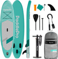 LifeGoods SUP Board Allround Compact - 120 KG Draagkracht - 300 x 76 cm - Opblaasbaar - Compleet SUP pakket - Mintgroen - afbeelding 1