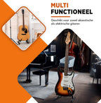 Finesse Gitaarstandaard – Universeel – Akoestisch & Elektrisch – Zwart - afbeelding 2