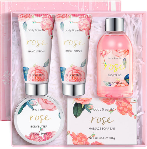 Body & Earth Rose Beauty wellness verwenpakket met rozengeur – afbeelding 2