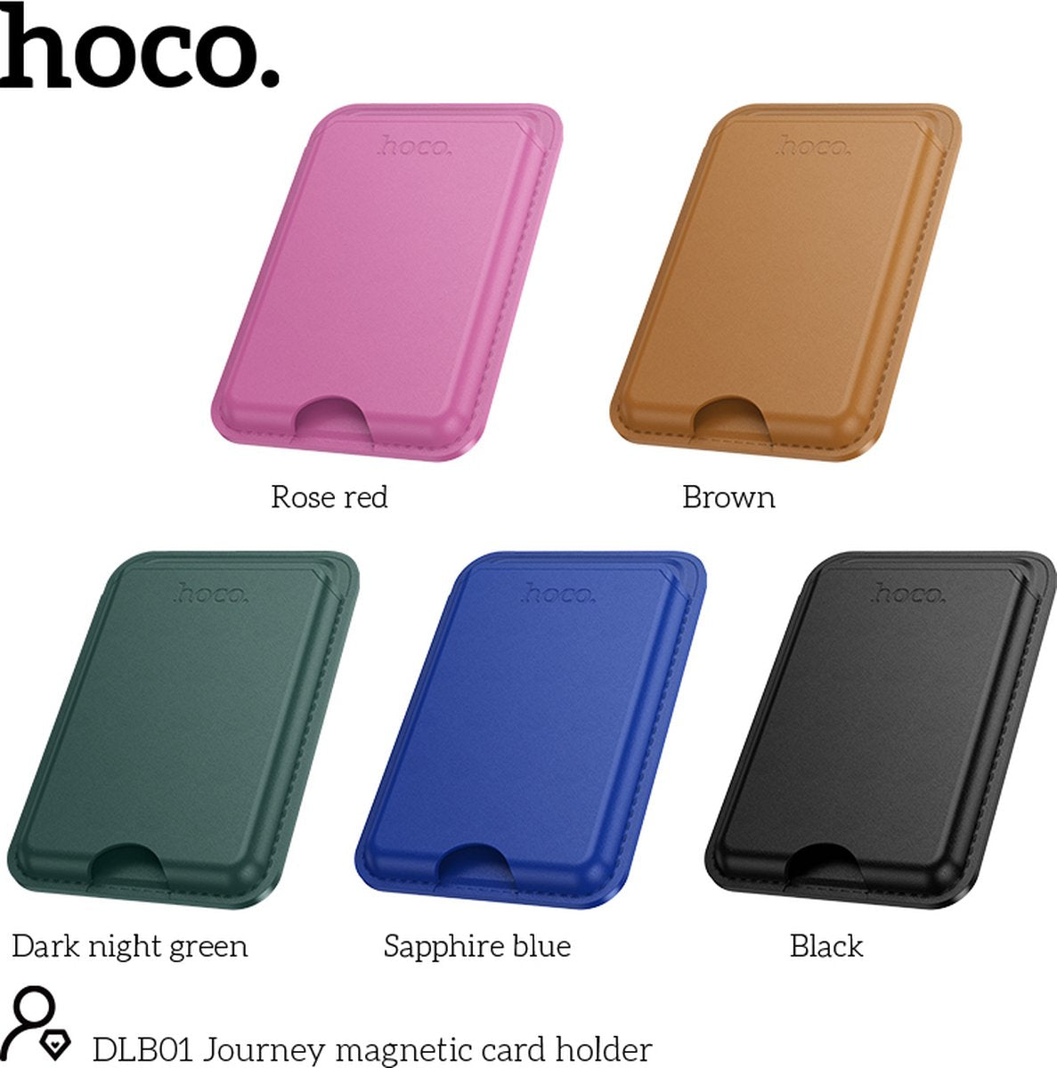 Hoco Portemonnee Pasjeshouder - Zwart - Wallet Geschikt voor MagSafe - afbeelding 3