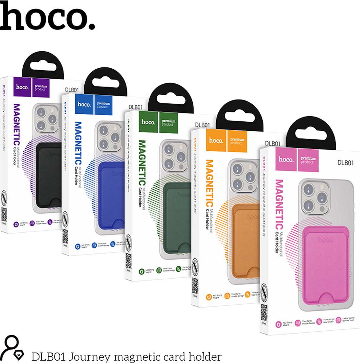 Hoco Portemonnee Pasjeshouder - Zwart - Wallet Geschikt voor MagSafe - afbeelding 5