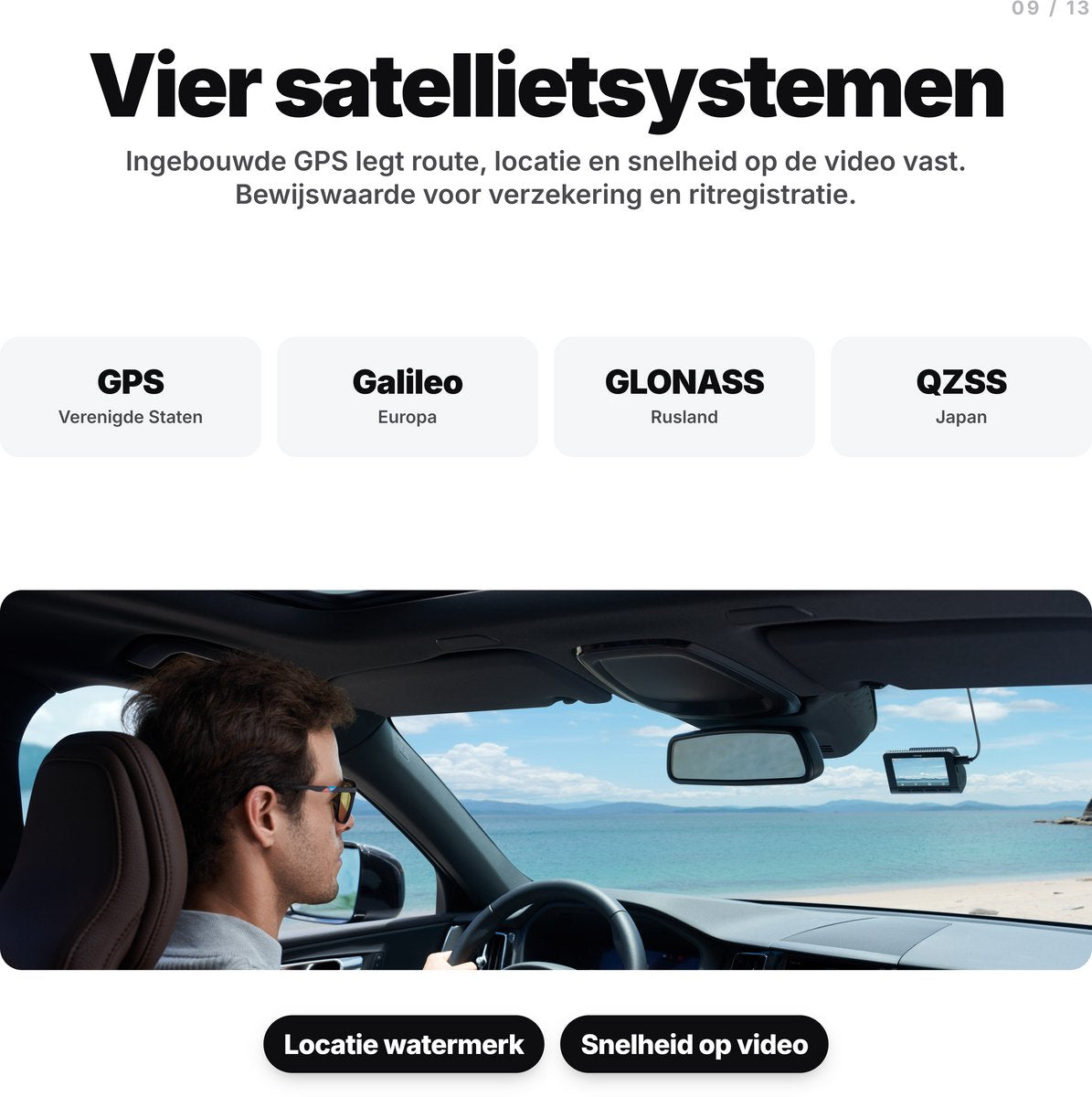 70mai Dash Cam 4K A800SE - Dashcam - 4K Ultra HD opname met HDR - GPS en ADAS rijassistentie - Parkeerstand beveiliging - WiFi app bediening - G-sensor voor incidentdetectie en continue opname - afbeelding 3