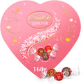 Lindt LINDOR Roze Hart gemengde chocolade Bonbons 160 gram - Chocolade Cadeau - Premium cadeauverpakking - afbeelding 1