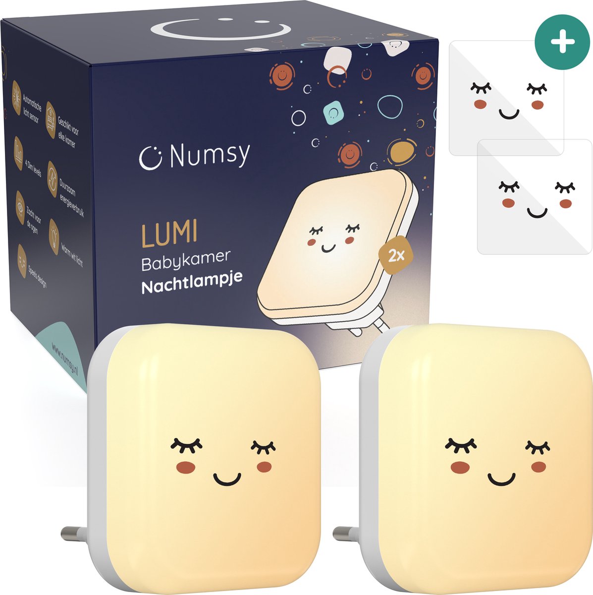 Numsy Babykamer Nachtlampje - automatische lichtsensor - afbeelding 1