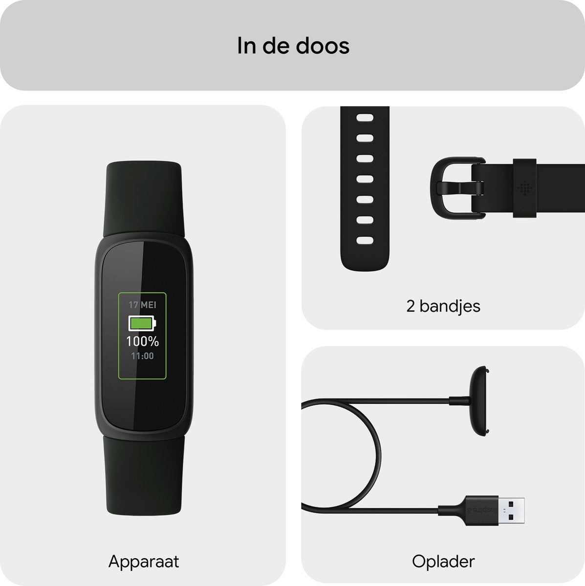 Fitbit Inspire 3 - Activity tracker - Zwart - afbeelding 2