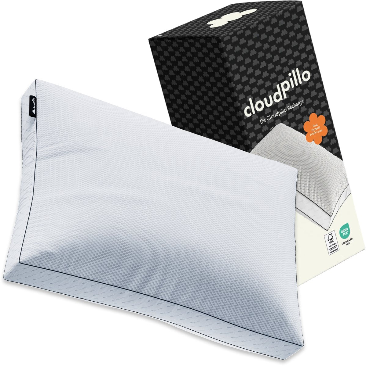 Cloudpillo Hoofdkussen - Recharge - 50x70 cm - Ultiem Comfort - Hotelkwaliteit en Ondersteunend - Perfect voor rug- & buikslapers - Hypoallergeen - Premium Kwaliteit - afbeelding 1
