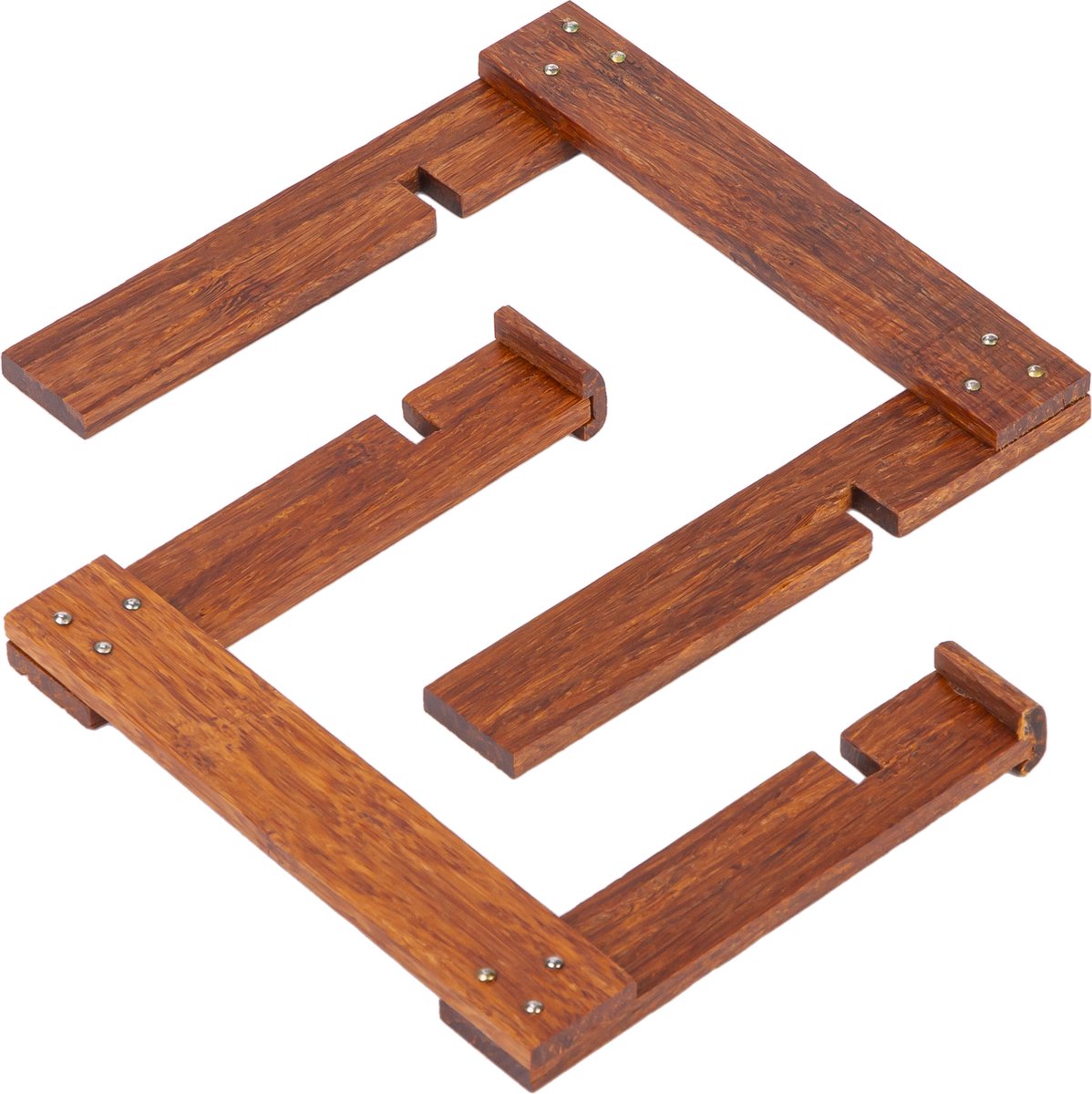 QUVIO Klein Boekenstandaard - Boekenhouder - Kookboek standaard - Leesstandaard - Book holder - Kookboekstandaard - Boekhouder - Tablet houder - Hout - Donkerbruin - Klein - Geschikt voor boeken tot A5 formaat of tablet - afbeelding 2