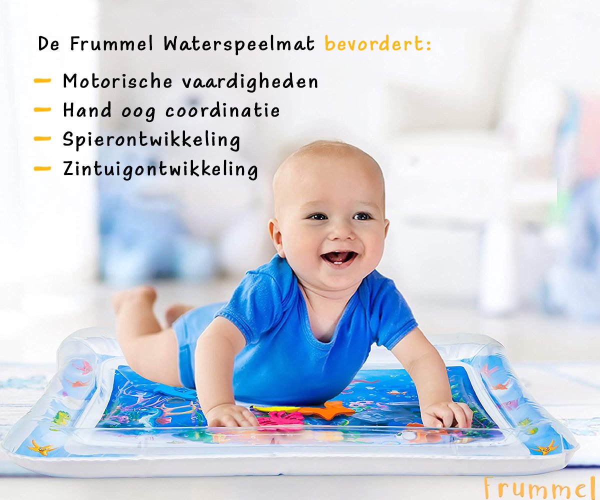 Frummel Waterspeelmat Baby – Watermat – Speelkleed – Opblaasbaar – Waterspeelgoed Baby - Kraamcadeau - Octopus - afbeelding 2