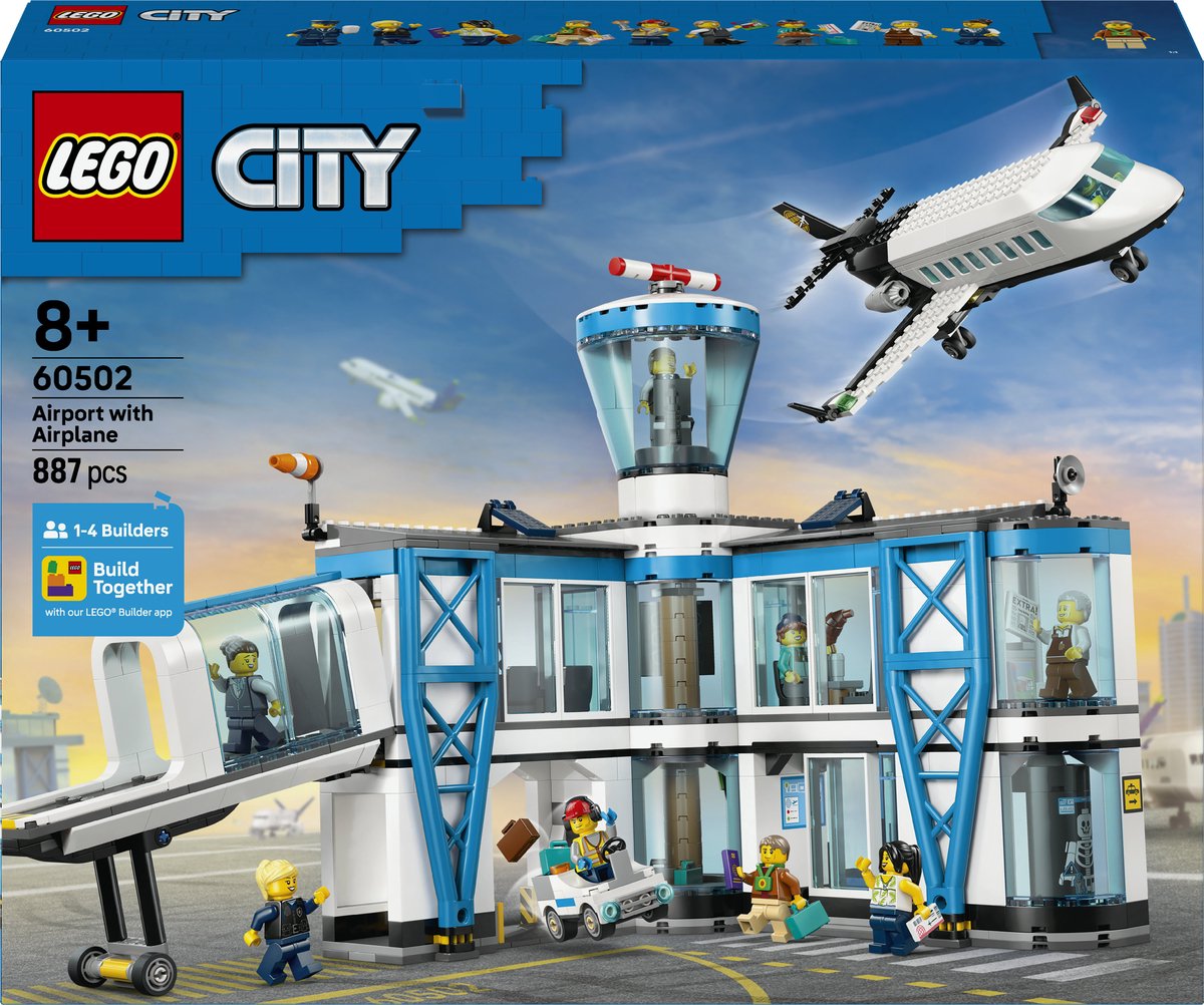 LEGO - My City 60502 - Luchthaven met Vliegtuig - afbeelding 1