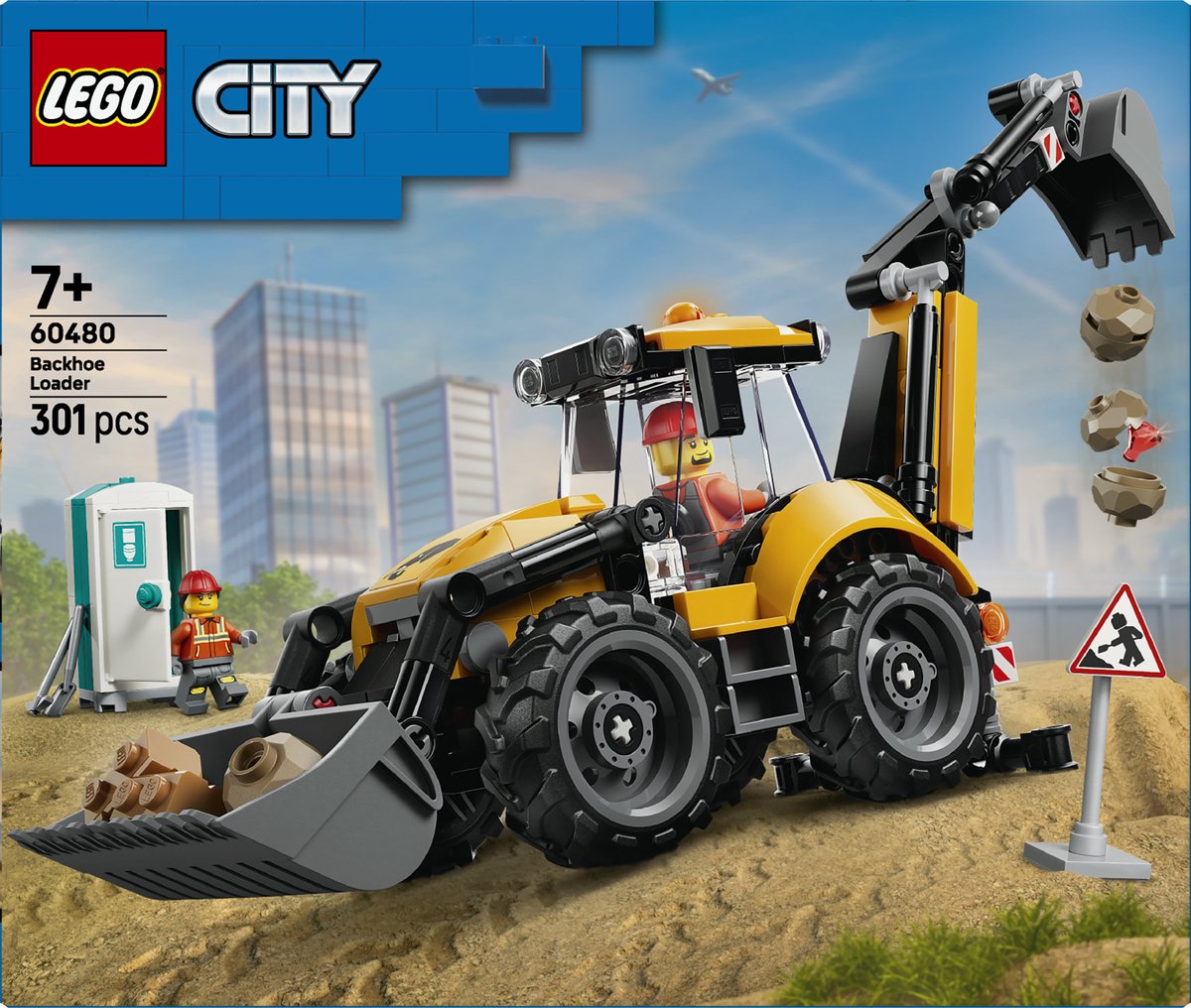 LEGO City Gele Graaflaadmachine - 60480 - afbeelding 3