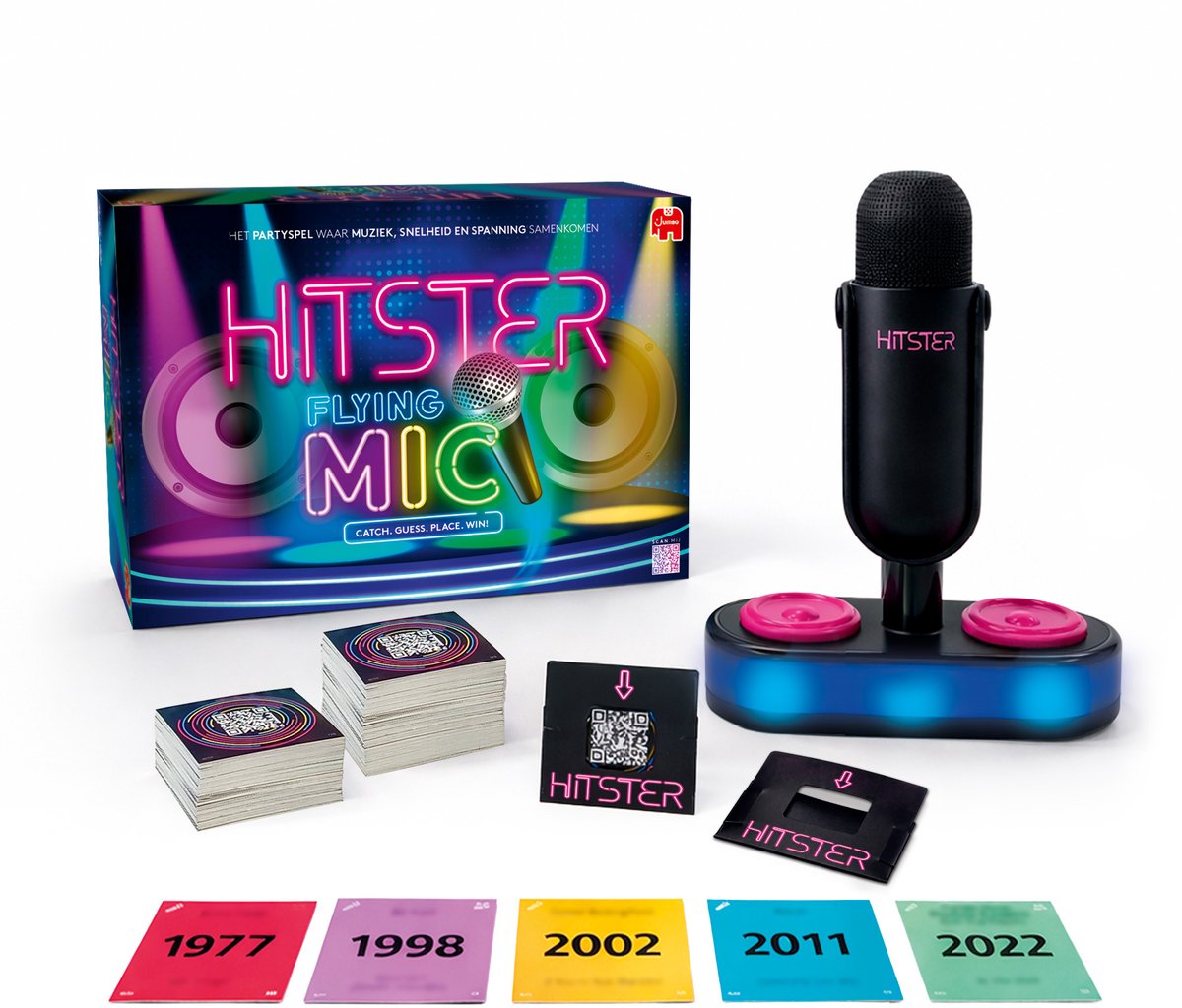 Hitster - Flying Mic - Nederlandstalig Partyspel - Actiespel - Muziekspel - afbeelding 4