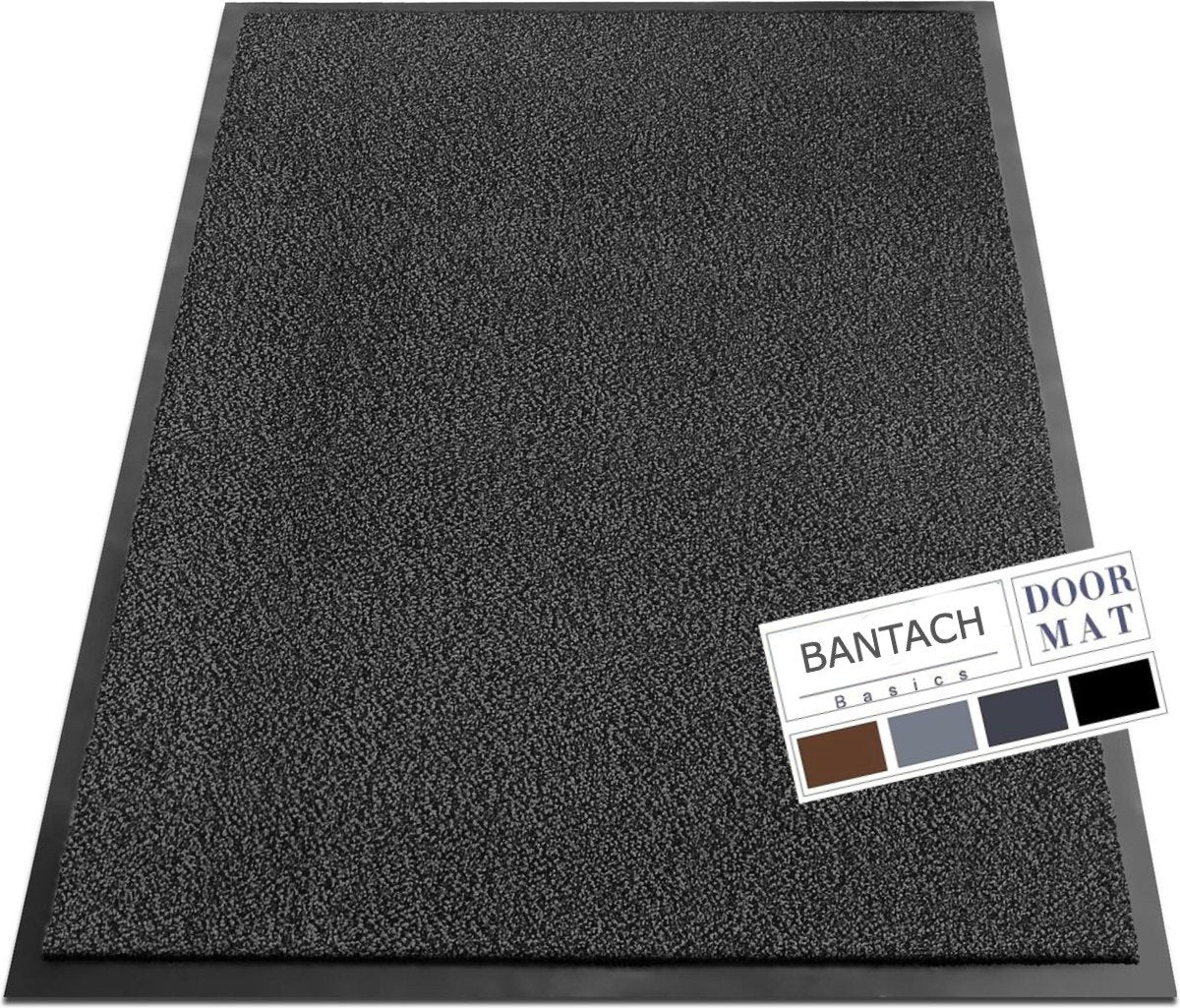 Schoonloopmat | XXXL | Droogloopmat voor binnen | 90x150 Antraciet | Anti slip deurmat - afbeelding 1