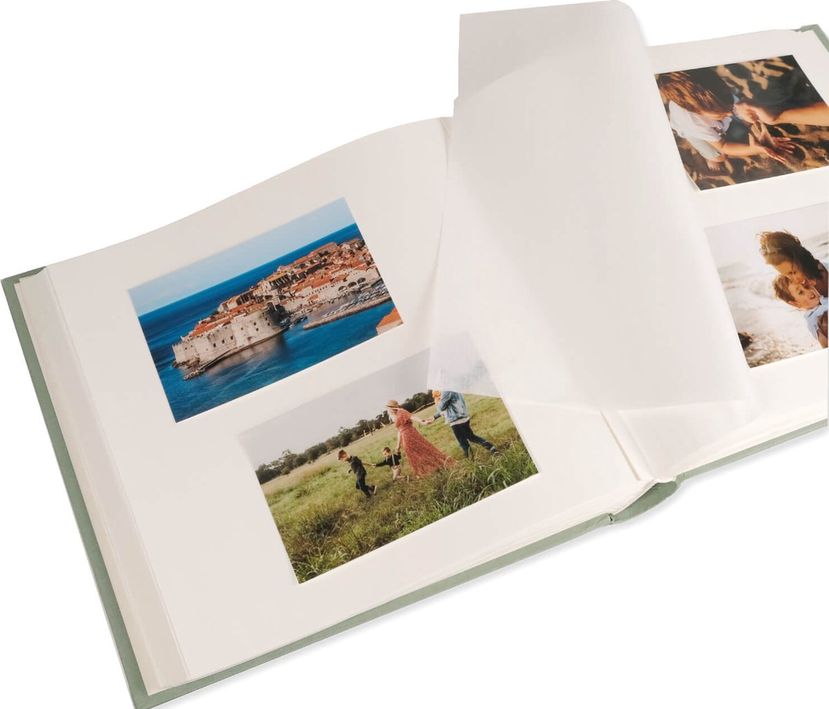 SecaDesign Fotoalbum Vita groen - 30x30 - 100 pagina’s - Fotoboek plakboek - afbeelding 4