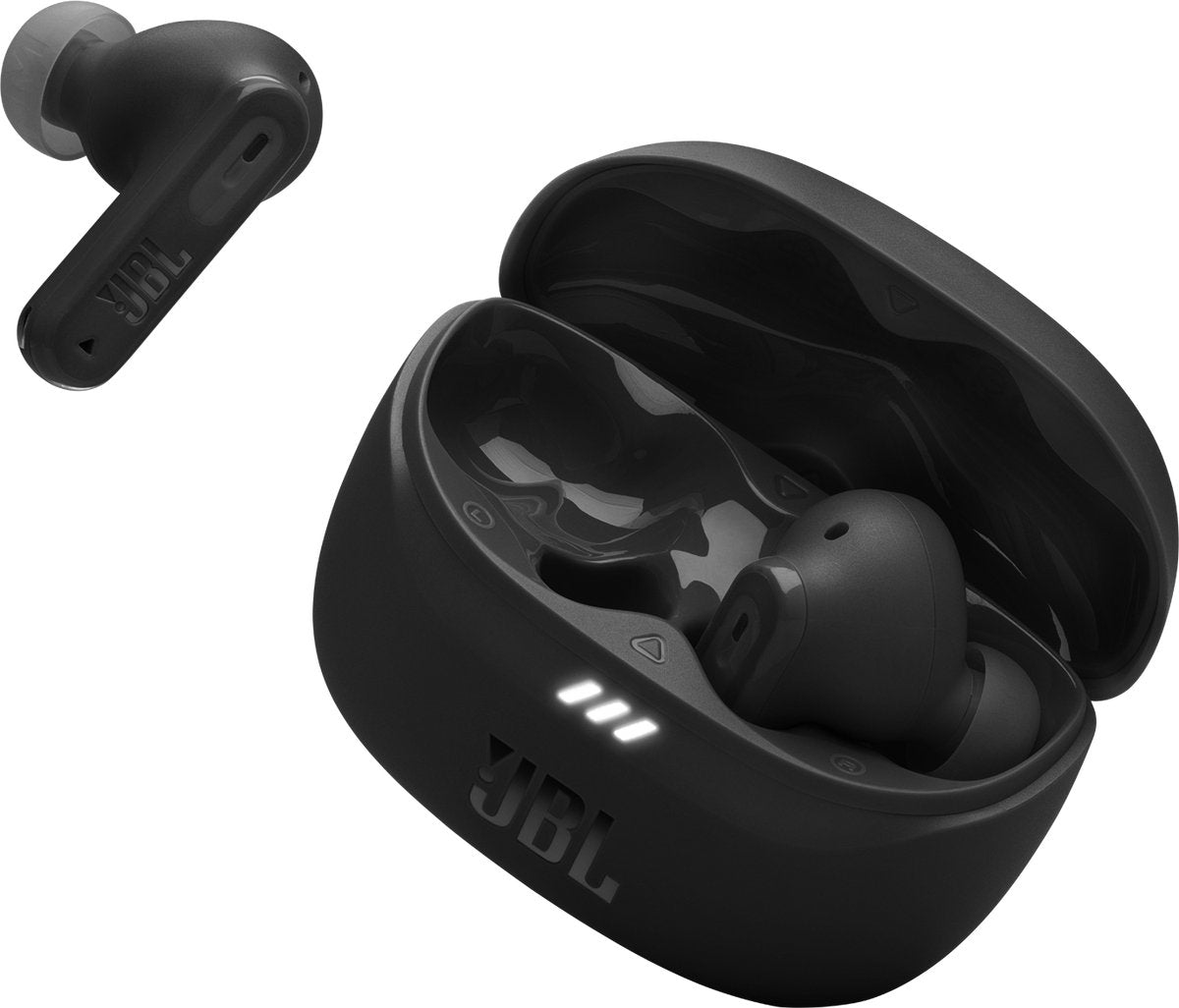 JBL Tune 255NC – Draadloze Noise Cancelling Oordopjes – Bluetooth – 48 uur batterij – Adaptive ANC – Zwart - afbeelding 1