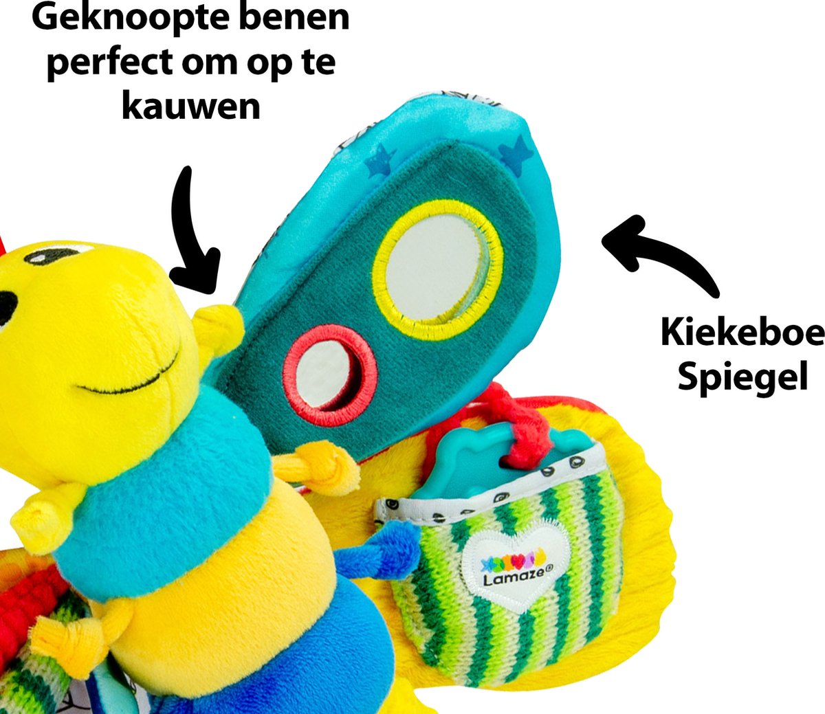 Lamaze Freddie De Vuurvlieg - Grijp- en bijtspeelgoed - Babyspeelgoed - Knuffel - Spelen en ontdekken - afbeelding 4
