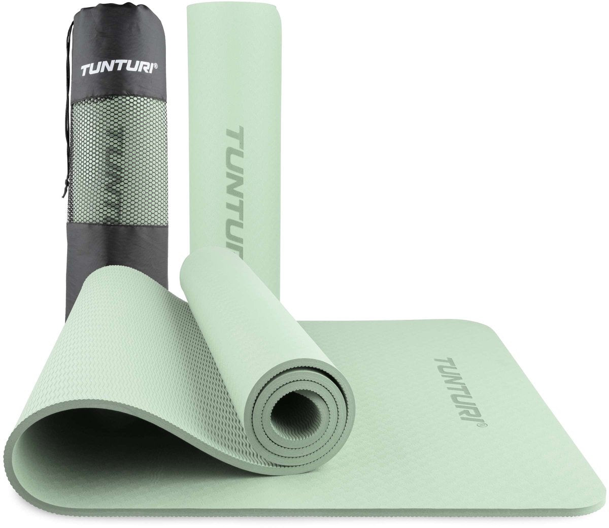 Tunturi Yoga Mat 8mm - Pilates mat - Extra dikke fitness mat - 183x61x0,8 cm - afbeelding 1