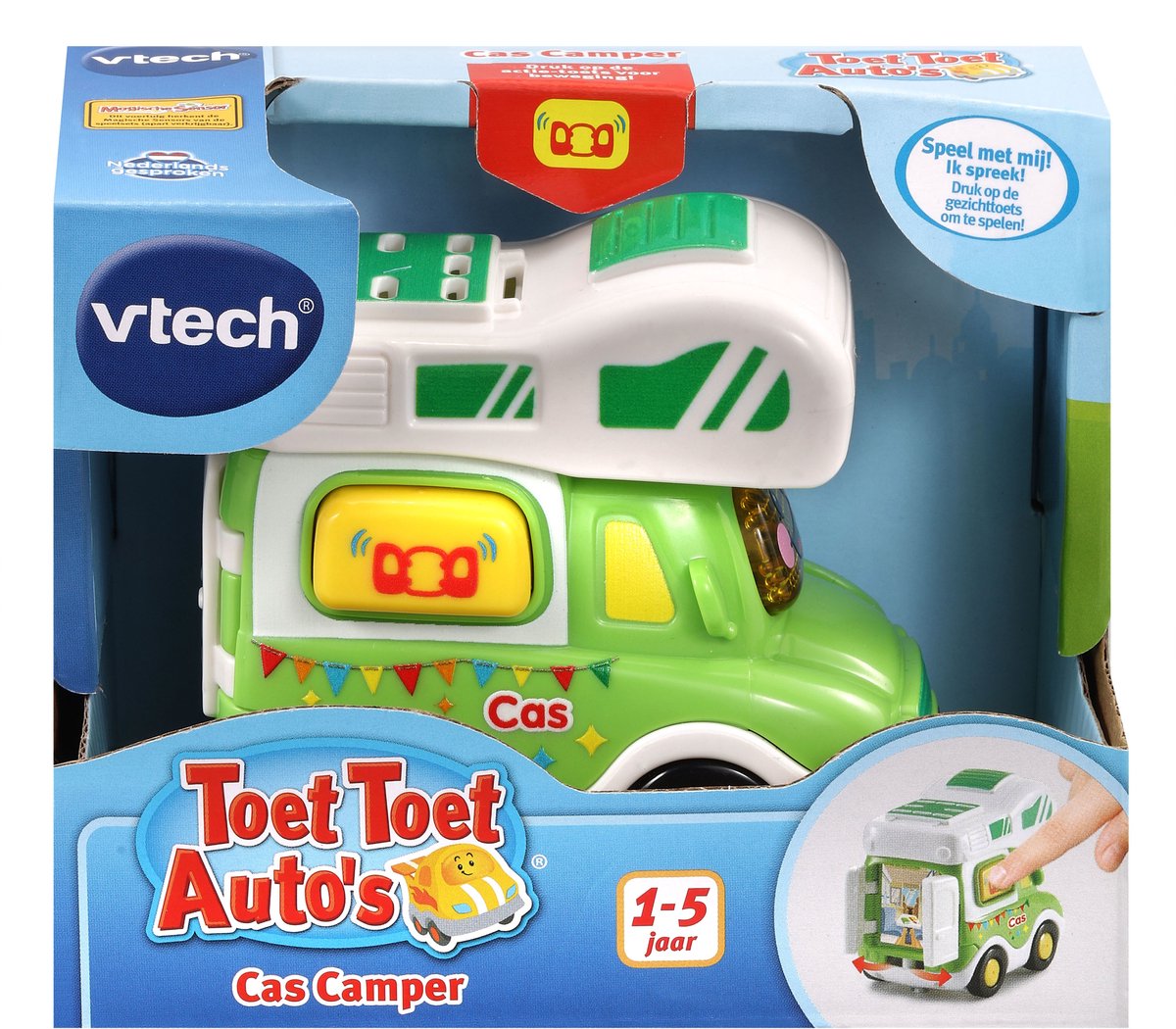 VTech Toet Toet Auto's Cas Camper - Speelgoed Auto - Speelfiguur - Educatief Babyspeelgoed - Liedjes & Melodietjes - Cadeau - Speelgoed 1 tot 5 Jaar - afbeelding 4