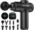 FITAGE Massage Gun Mini - Professioneel Massage Apparaat - Massageapparaat Massagegun - Massage Pistool - Zwart - afbeelding 1