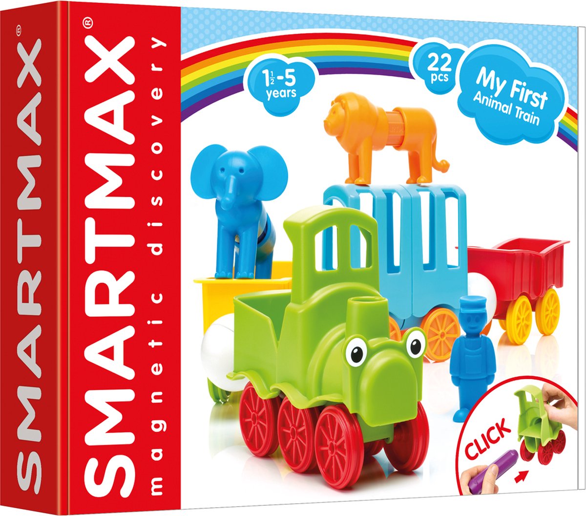 SmartMax My First Animal Train - 22-delige magnetische bouwset - afbeelding 2