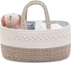 Kraammand - Baby Mand - Met drie vakken - Babyshower - Kraamcadeau meisje of jongen - Mooi, praktisch en… - afbeelding 1